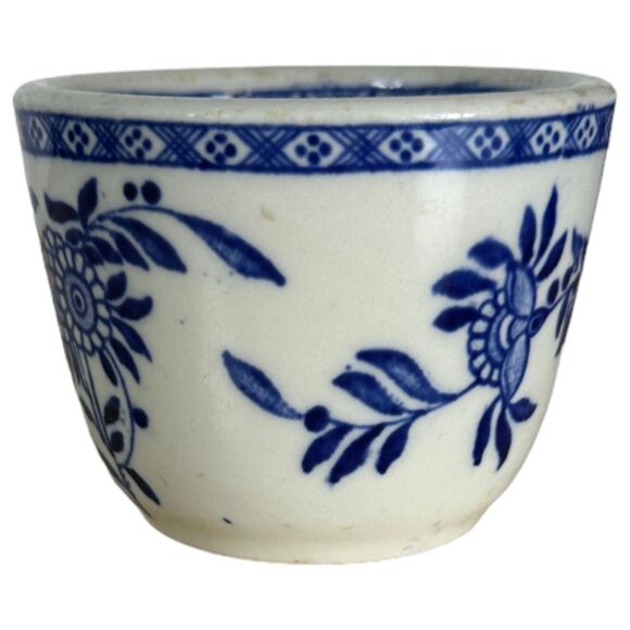 Vintage Sterling China Tea Cup York Kitchen Co. New York Kobo Blue Transferware - Picture 2 of 5